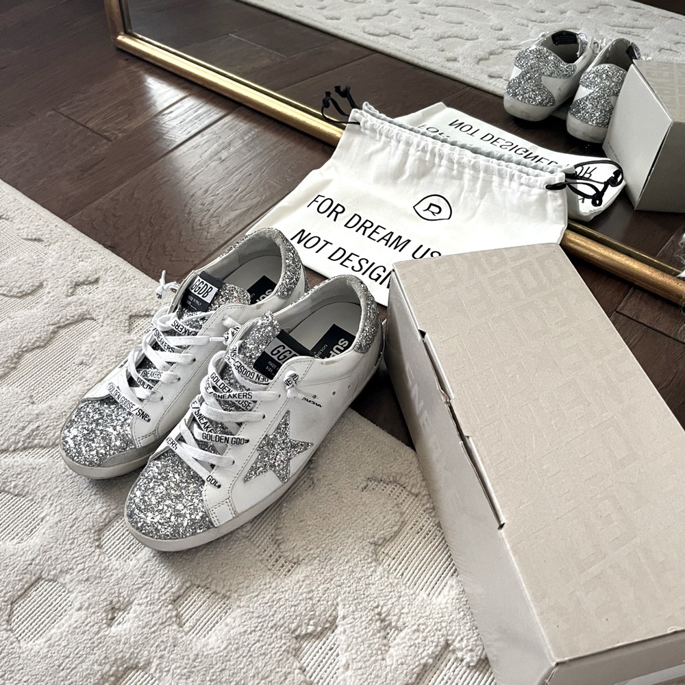 Golden Goose Superstar Glitter shoes